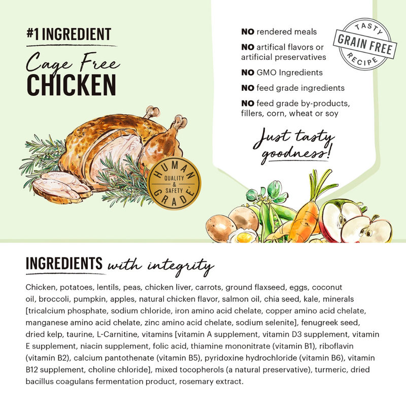 Honest Kitchen Grain Free Chicken Clusters for Puppies