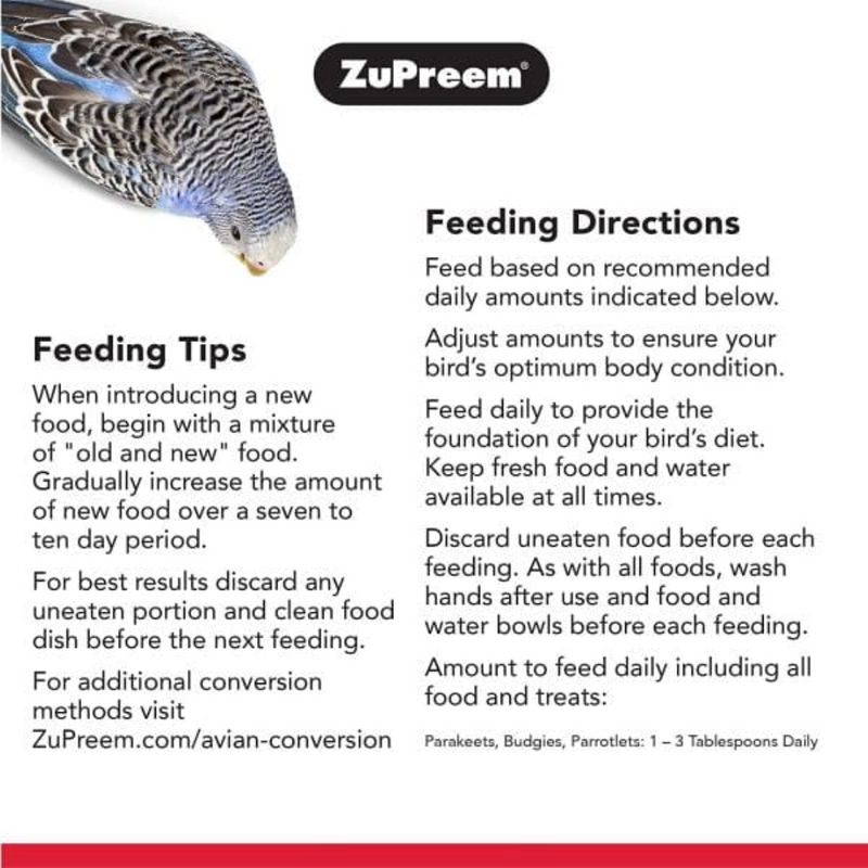 ZuPreem Smart Selects Food for Small Birds 907g