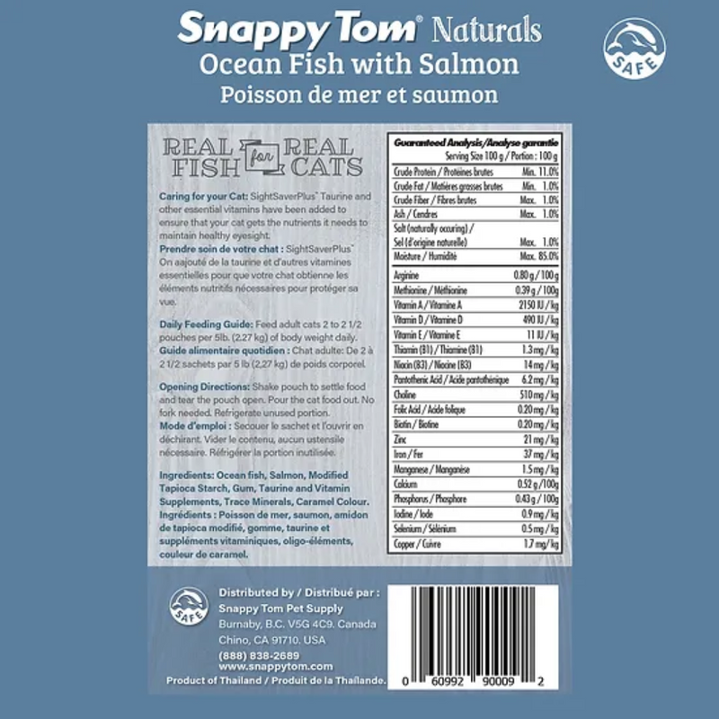 Snappy Tom Naturals Ocean Fish with Salmon Cat Food 100g