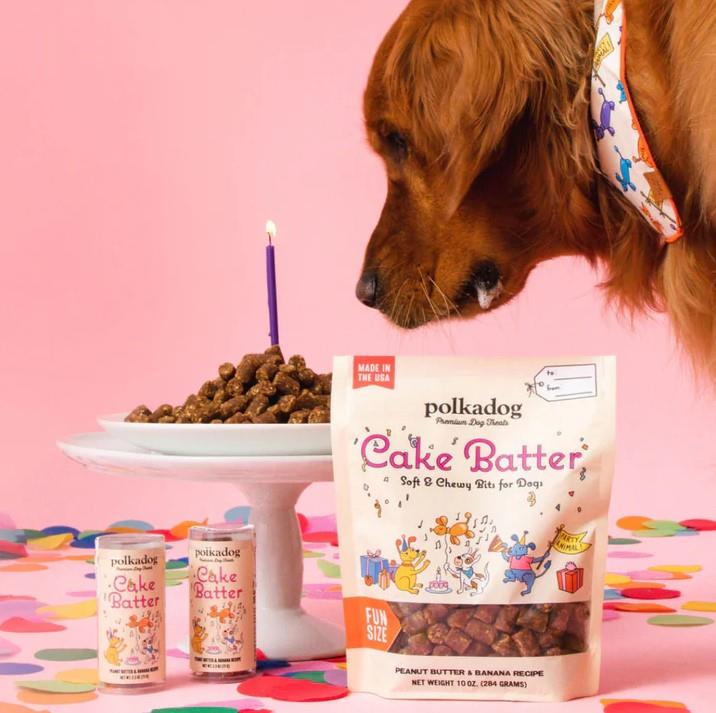 PolkaDog Cake Batter Peanut Butter & Banana Treats 284g