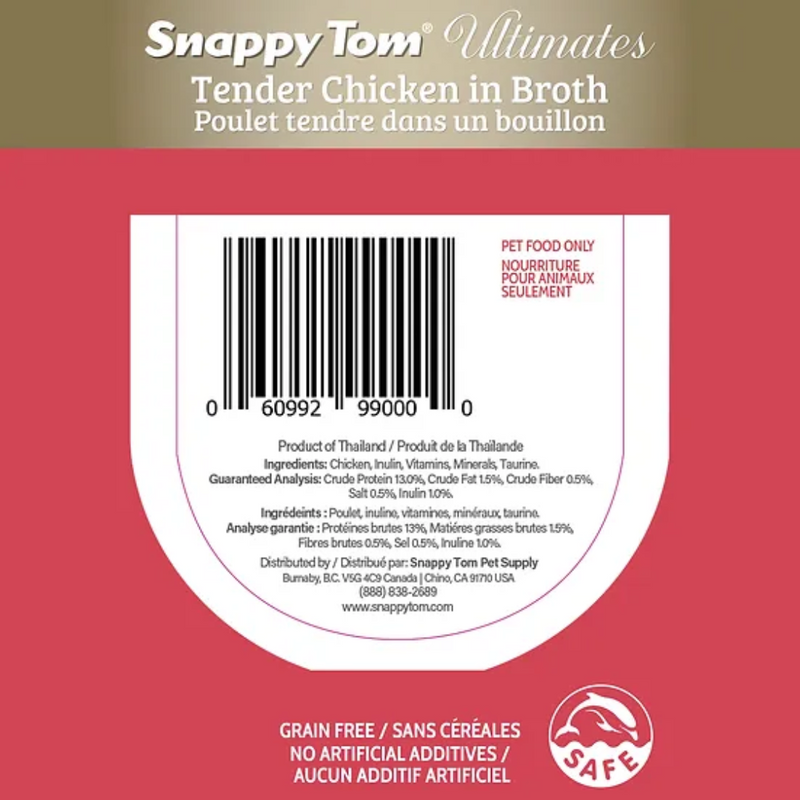 Snappy Tom Ultimates Tender Chicken in Broth 85g