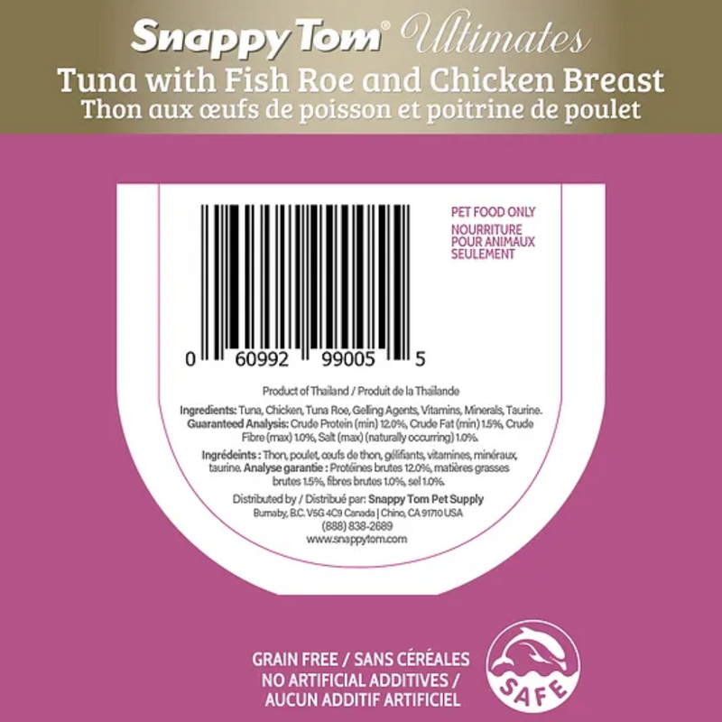 Snappy Tom Ultimates Tuna with Fish Roe and Chicken 85g