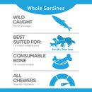 Red Dog Blue Kat Raw Frozen Whole Sardines