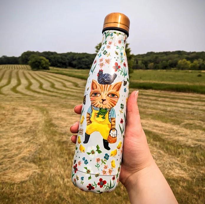 Country Cat Water Bottle