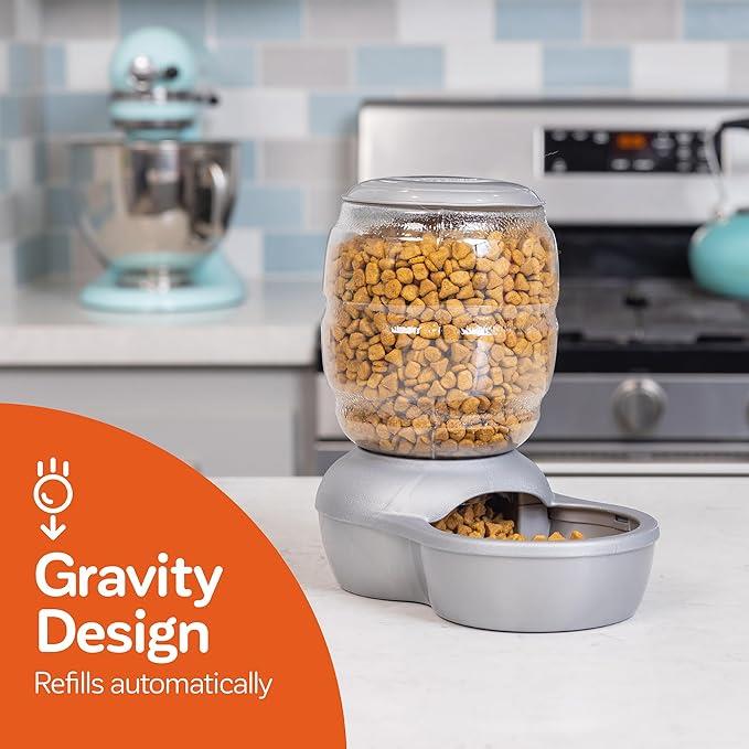 Petmate Replendish Feeder - Silver 5 lb