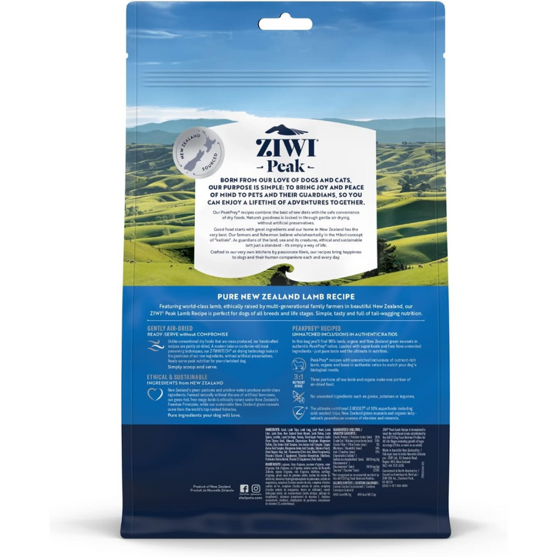 ZiwiPeak Air-Dried Lamb Dog Food 454g