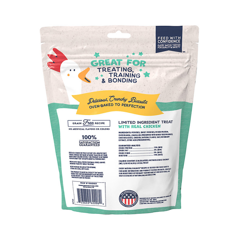 Natural Balance Rewards Bite-Size Crunchy Biscuits with Real Chicken - Small Breed 8oz