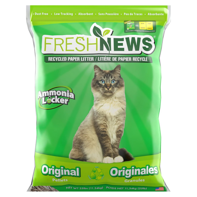 Fresh News Recycled Paper Pellet Cat Litter