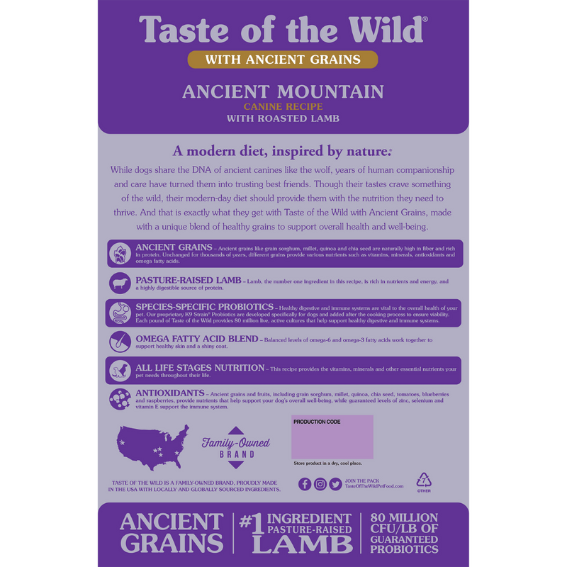 Taste of the Wild Ancient Mountain Dog Food