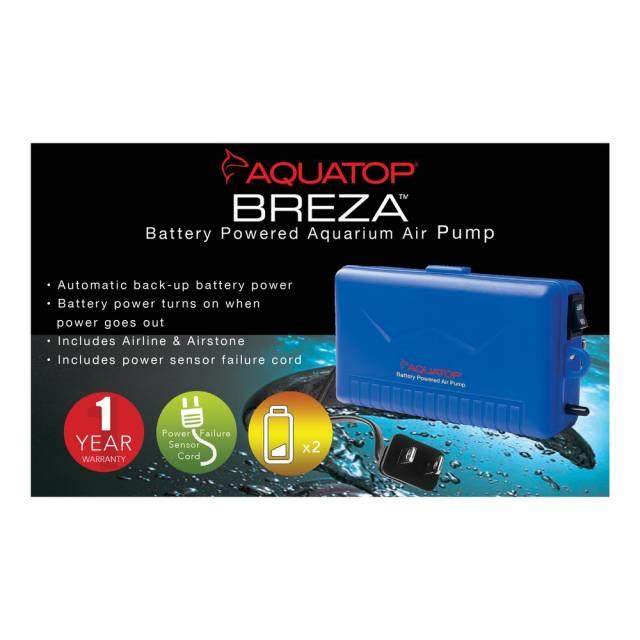 Aquatop Breza Battery Powered Air Pump with AC Power Failure Sensor