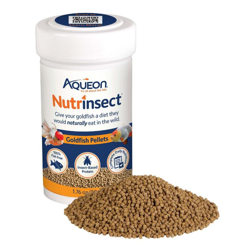 Aqueon Nutrinsect Goldfish Pellets 50g