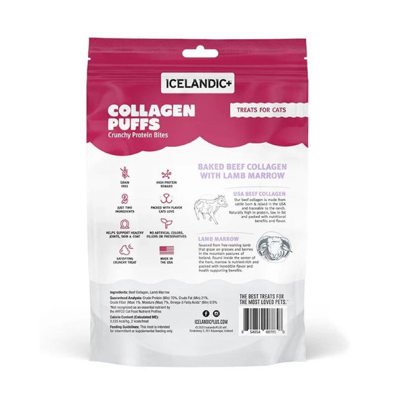 Icelandic Beef Collagen Puffs with Marrow Treats for Cats 14g