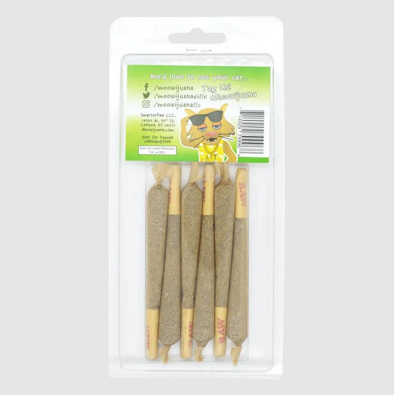 Meowijuana King Size Catnip Filled Joints - 6 Pack