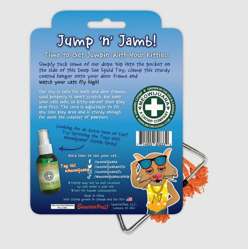 Meowijuana Jump 'n' Jamb Deep Sea Squid Catnip Toy