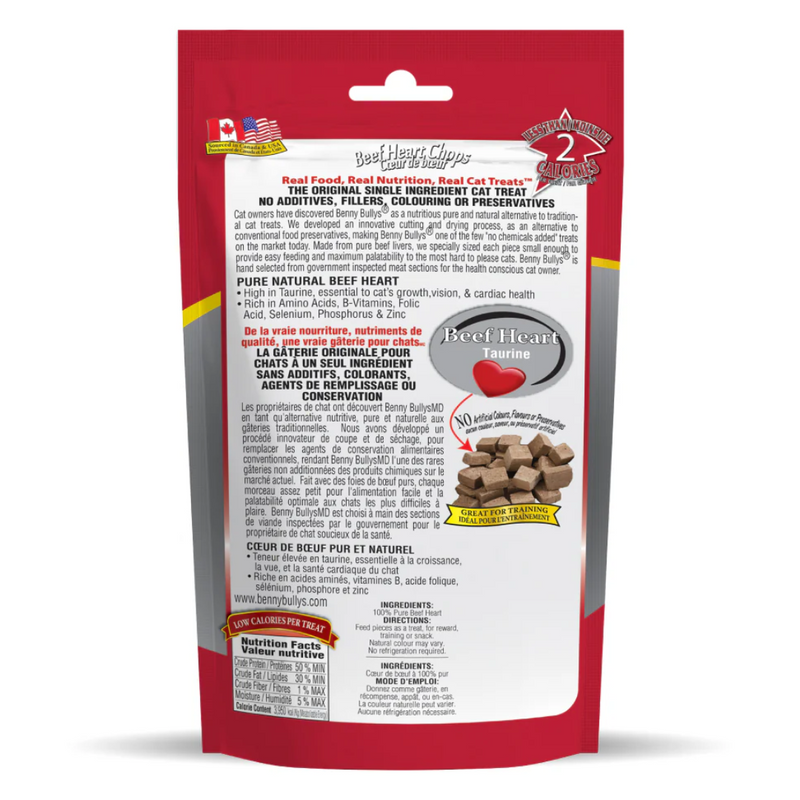 Benny Bully's Beef Liver Plus Heart Cat Treats 25g