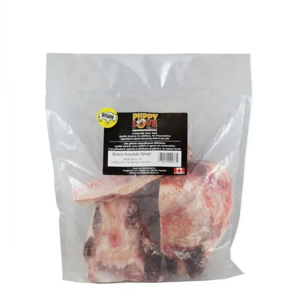 Puppy Love Bison Knuckle Small FROZEN - 2lb