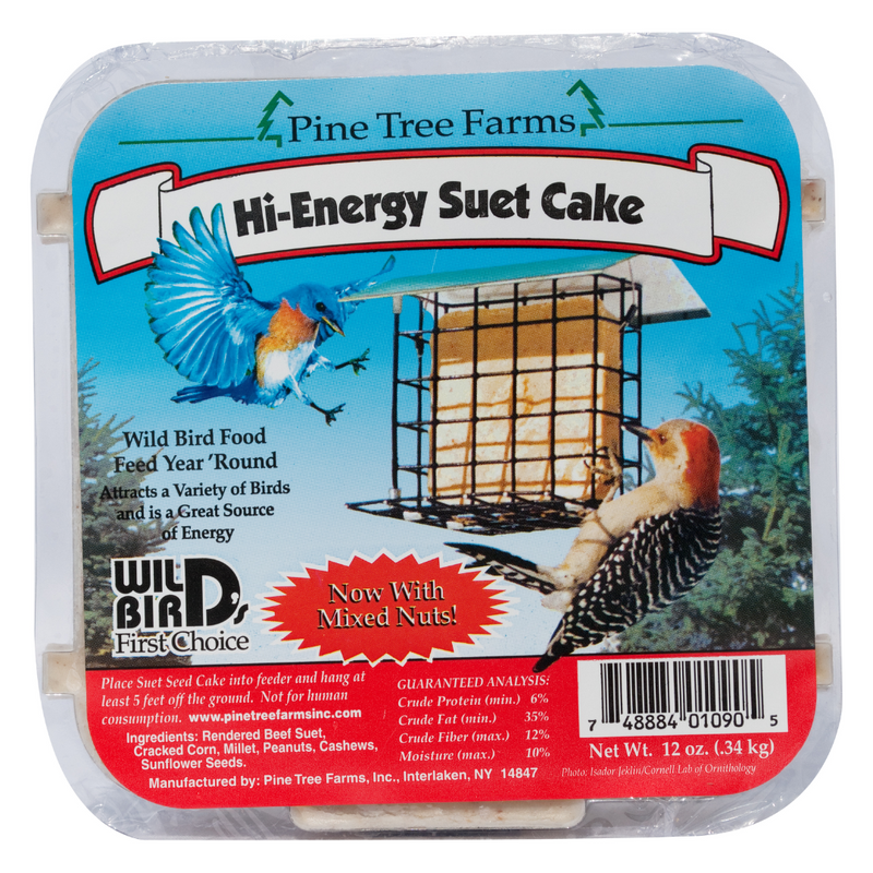 Pine Tree Farms Hi-Energy Suet Cake 340g