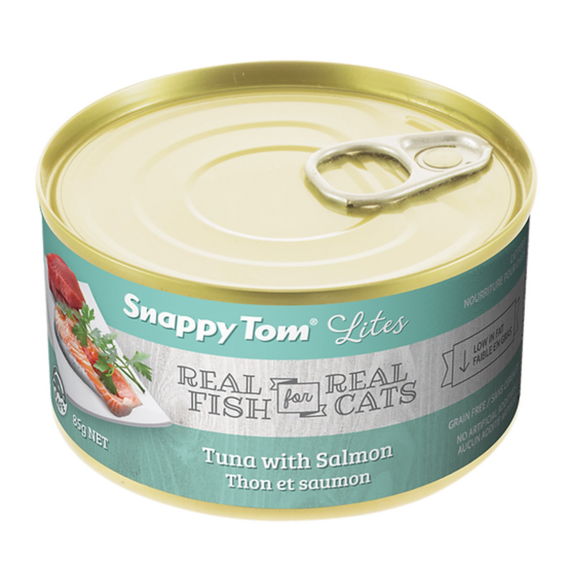 Snappy Tom Lites Tuna with Salmon Cat Food 85g