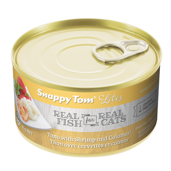 Snappy Tom Lites Tuna with Shrimp and Calamari Cat Food 85g