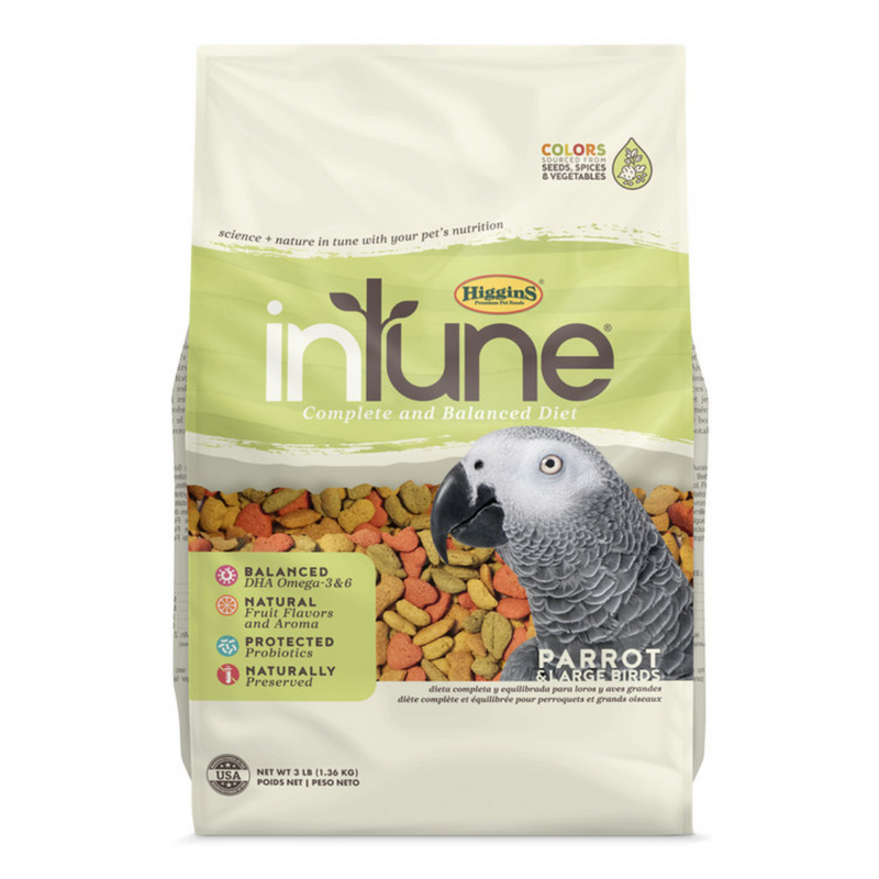 Higgins InTune Parrot Food 1.36kg