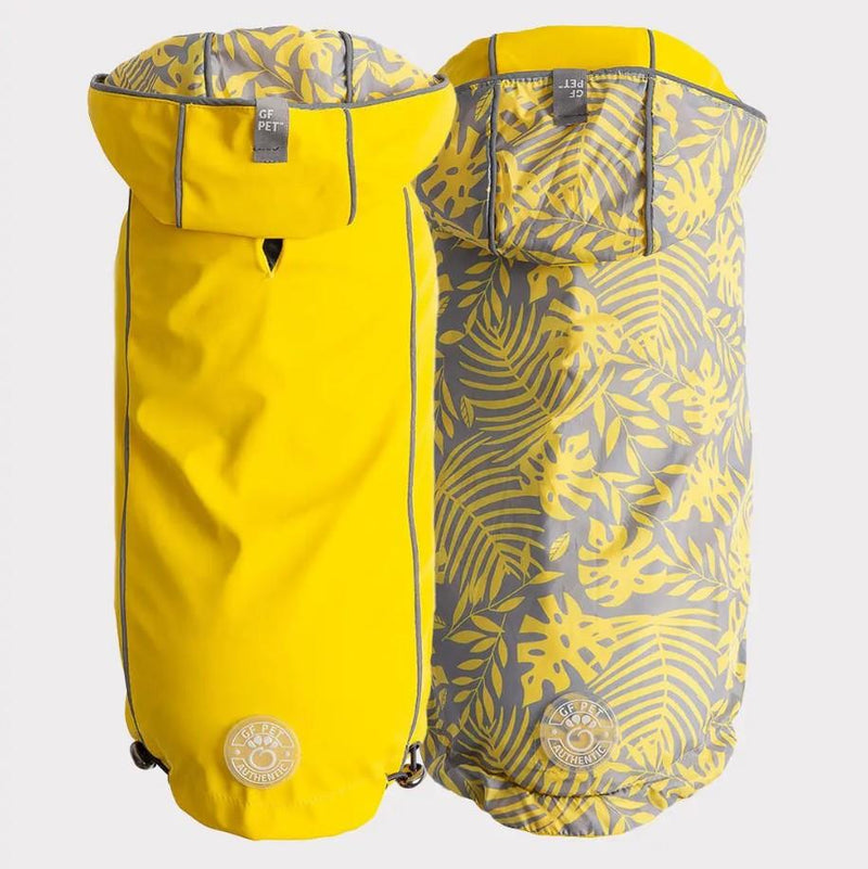 GF Pet Reversible Raincoat - Yellow Leaves