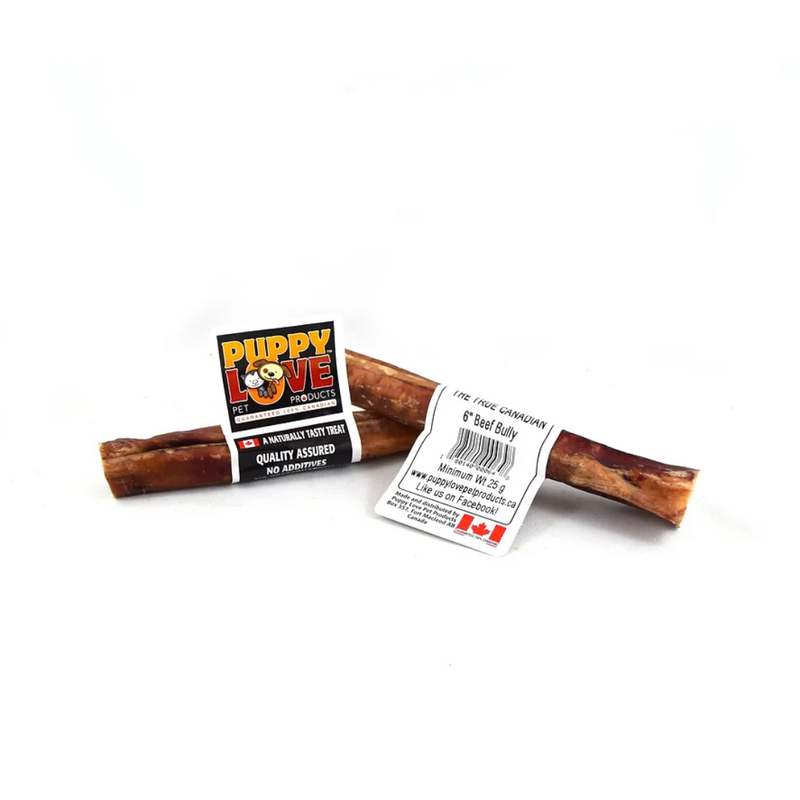 Puppy Love Beef Bully Stick 6in