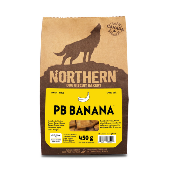 Northern Biscuit PB Banana Dog Treats 450g