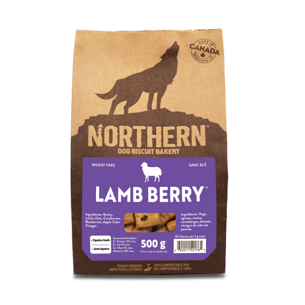 Northern Biscuit Lamb Berry Dog Treats 500g