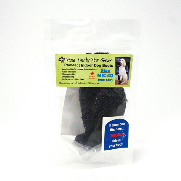 Paw Tracks Pet Paw-fect Indoor Boot Black - Available in Multiple Sizes