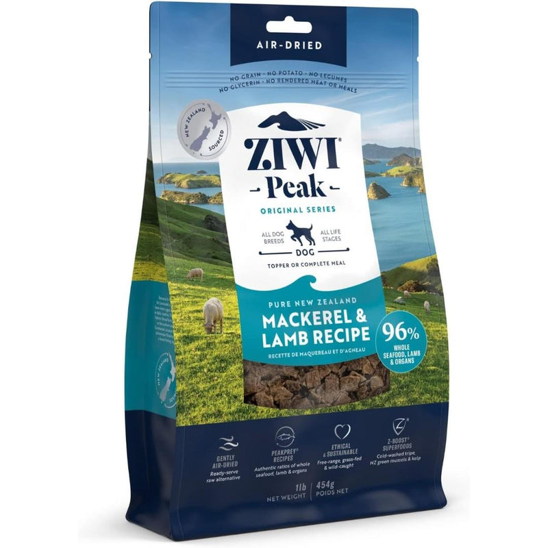 ZiwiPeak Air-Dried Mackerel & Lamb Dog Food