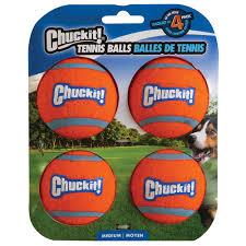 Chuckit Tennis Ball - Medium 4pk