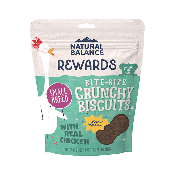 Natural Balance Rewards Bite-Size Crunchy Biscuits with Real Chicken - Small Breed 8oz