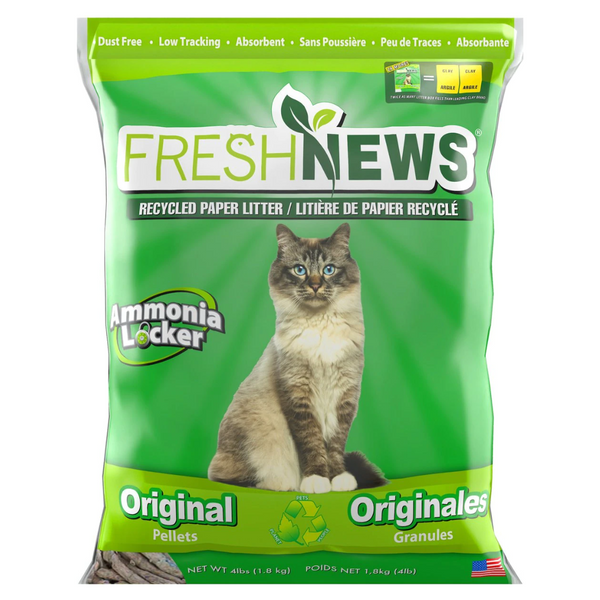 Fresh News Recycled Paper Pellet Cat Litter