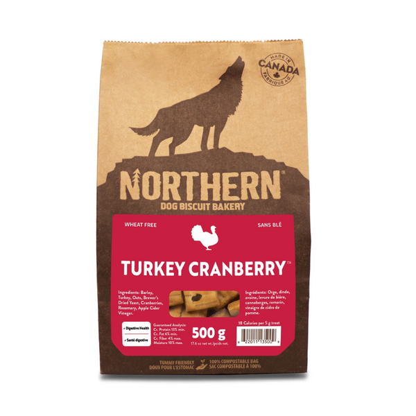 Northern Biscuit Turkey Cranberry Dog Treats 500g