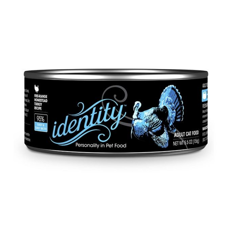 Identity 95% Free-Range Heritage Turkey & Turkey Broth Cat Food 156g