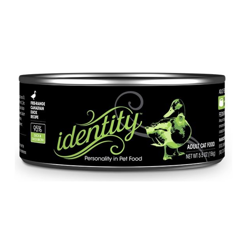 Identity 95% Free-Range Canadian Duck & Duck Broth Cat Food 156g