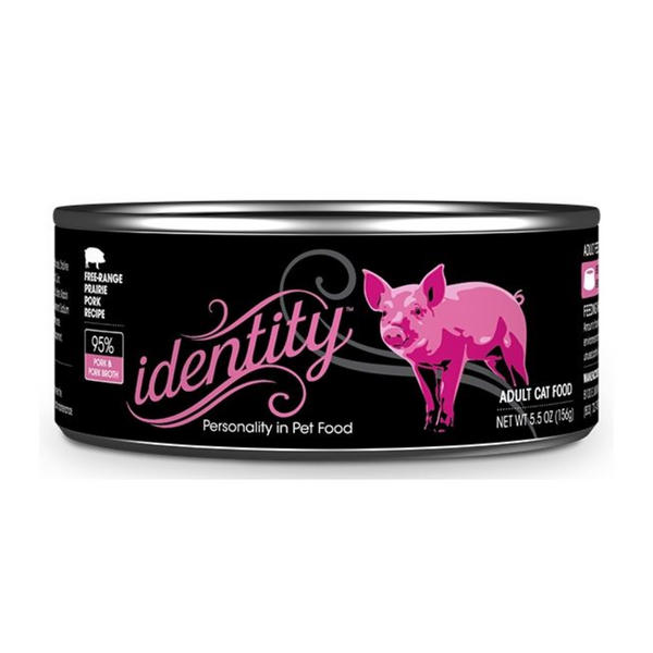 Identity 95% Free-Range Prairie Pork & Pork Broth Cat Food 156g