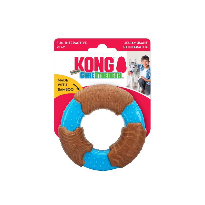 Kong CoreStrength Bamboo Ring Dog Toy