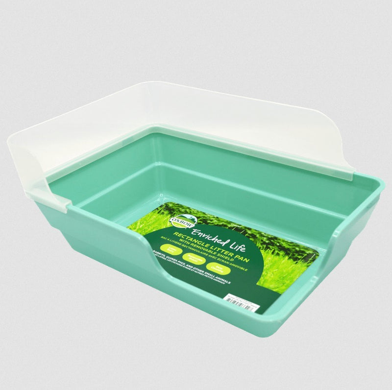 Oxbow Enriched Life - Rectangle Litter Pan w/ Removable Shield