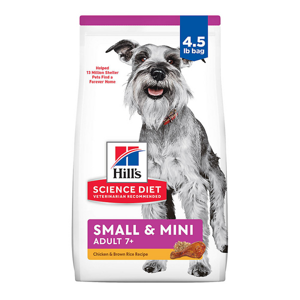 Hill's Science Diet Small & Mini Senior 7+ Dog Food - Chicken & Brown Rice