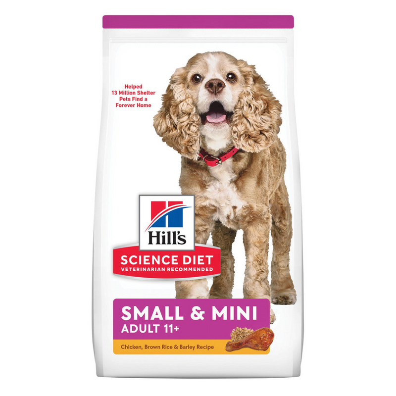 Hill's Science Diet Small & Mini Senior 11+ Dog Food - Chicken & Brown Rice