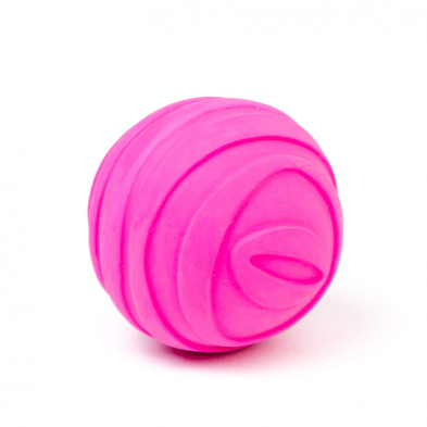 Bud'Z Latex Ball w/squeaker Pink 2.6in