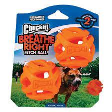 CHUCKIT! Breathe Right Ball 2 Pack - Medium