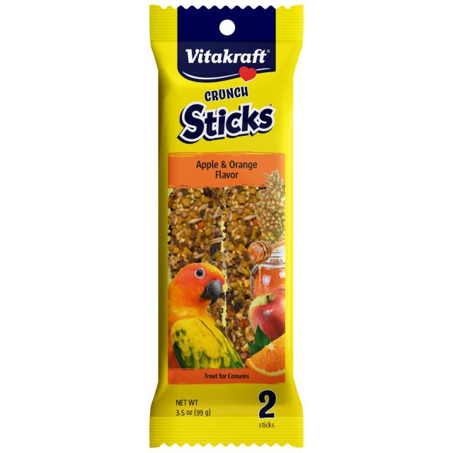 Vitakraft Crunch Stick Conure Apple & Orange 2pk