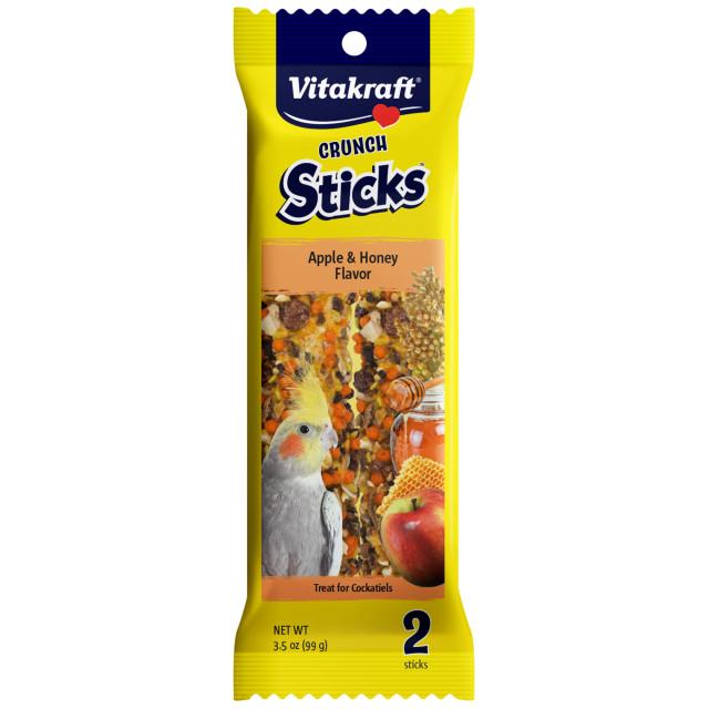 Vitakraft Crunch Stick Cockatiel Apple/Honey 2pk