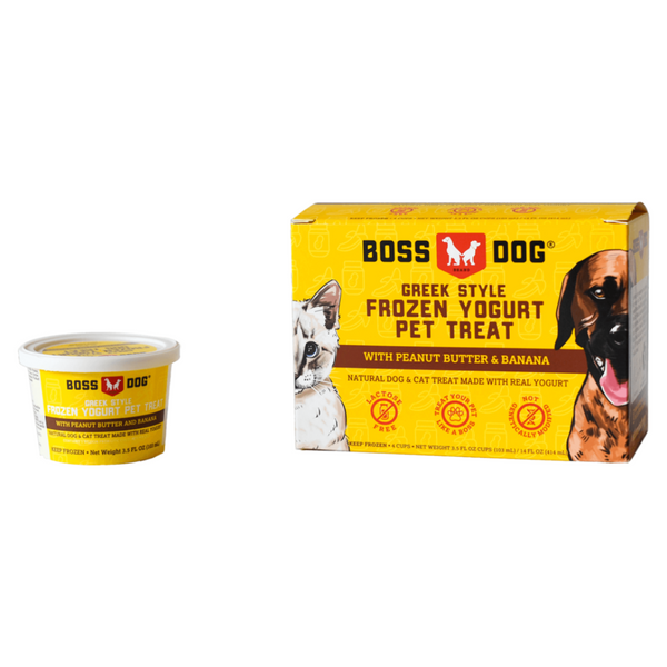 Boss Dog Frozen Yogurt - Peanut Butter & Banana 4 x 103ml