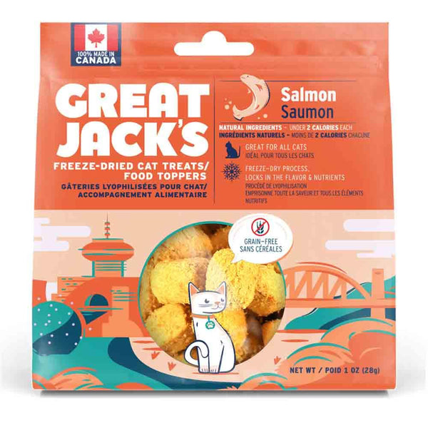 Great Jack's Freeze Dried Cat Treat & Topper - Salmon