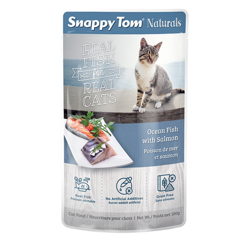 Snappy Tom Naturals Ocean Fish with Salmon Cat Food 100g