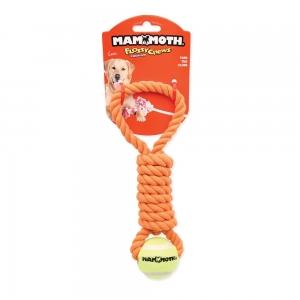 Mammoth Flossy Chew Twister Tug Mini 10in w/ Tennis Ball