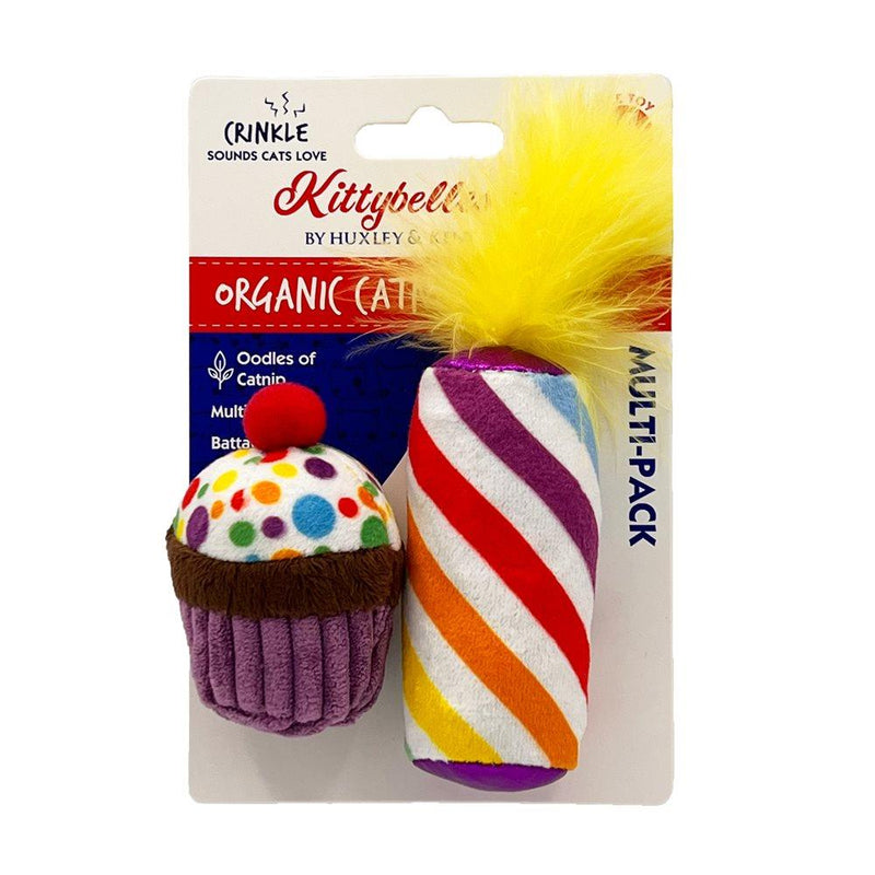 Huxley & Kent Cat Toy Plush - Meoww Cupcake & Candle